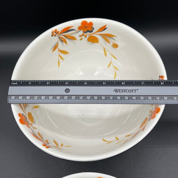 Hall China Black Beauty 7" & 8" Nesting Bowls - Picture 9 of 11